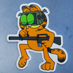 Old-School Garfield Ops Sticker