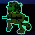 Old-School Garfield Ops Sticker