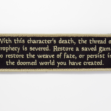 Morrowind Essential NPC Embroidered Patch V2